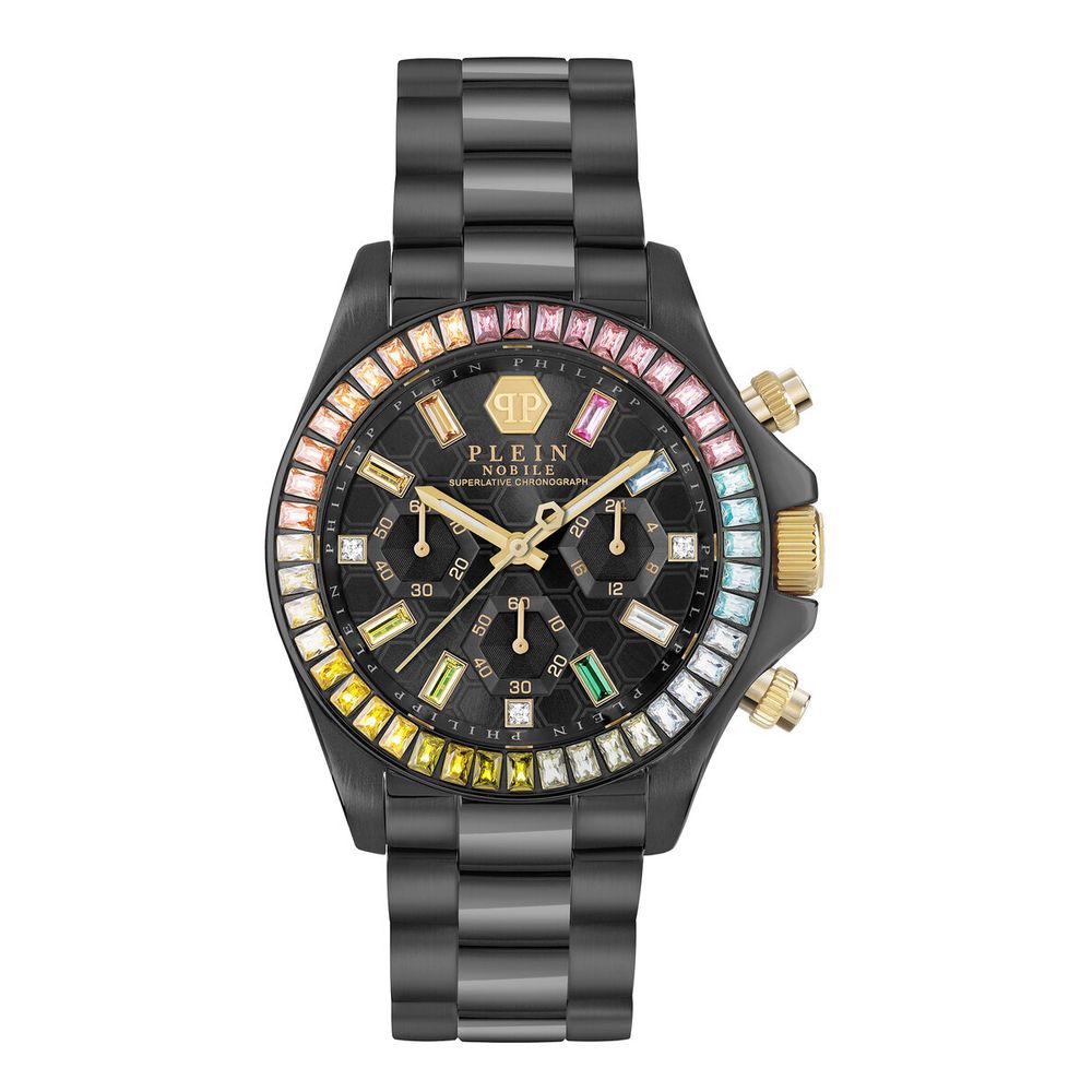 Philipp Plein Black Stainless Steel Dress Watch