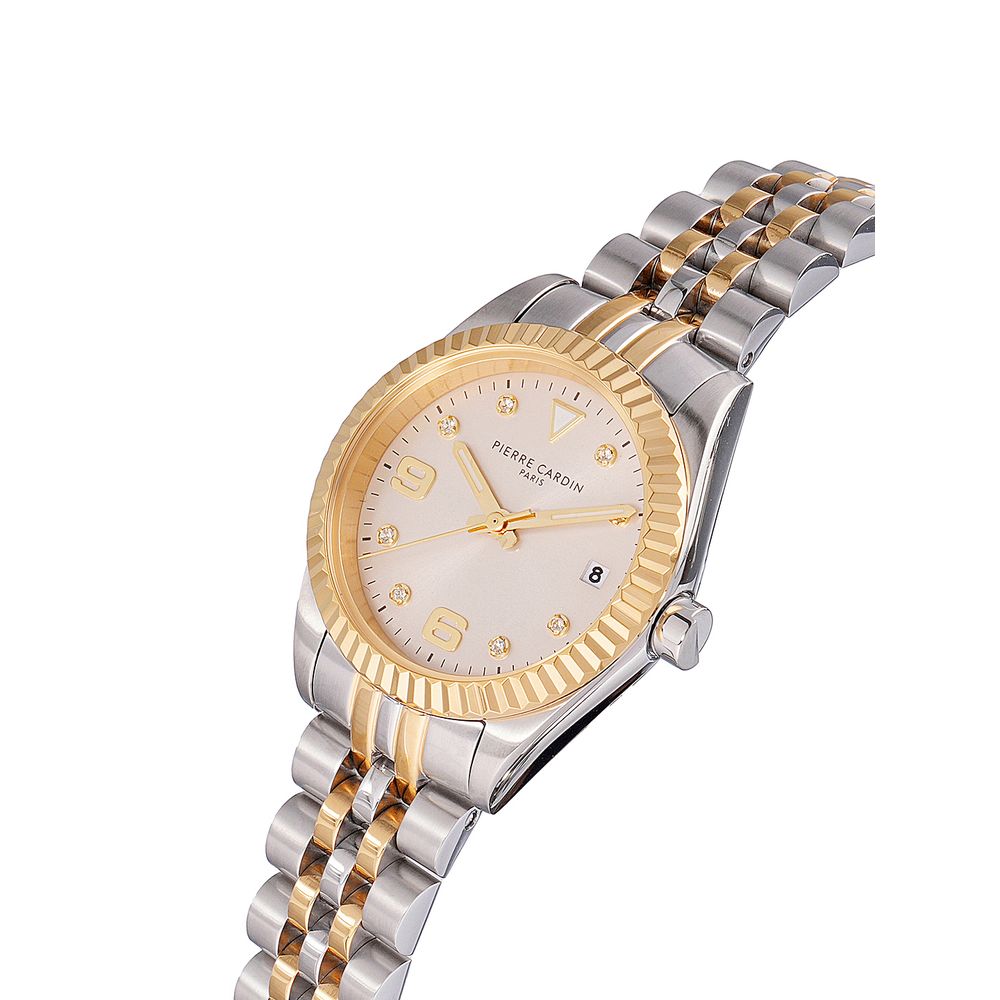 Pierre Cardin Gray Stainless Steel Dress Watch