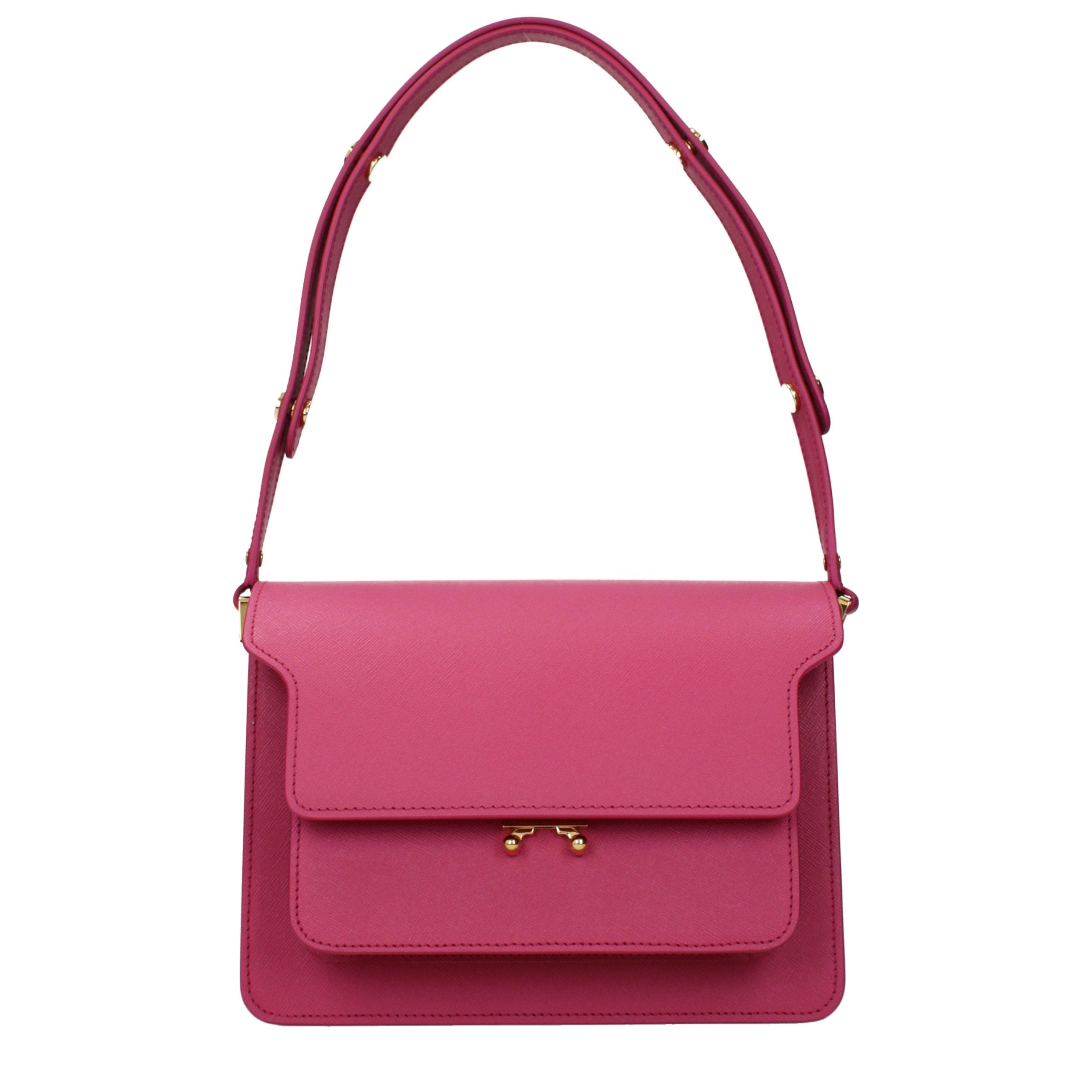 Marni Pink Leather Shoulder Bag