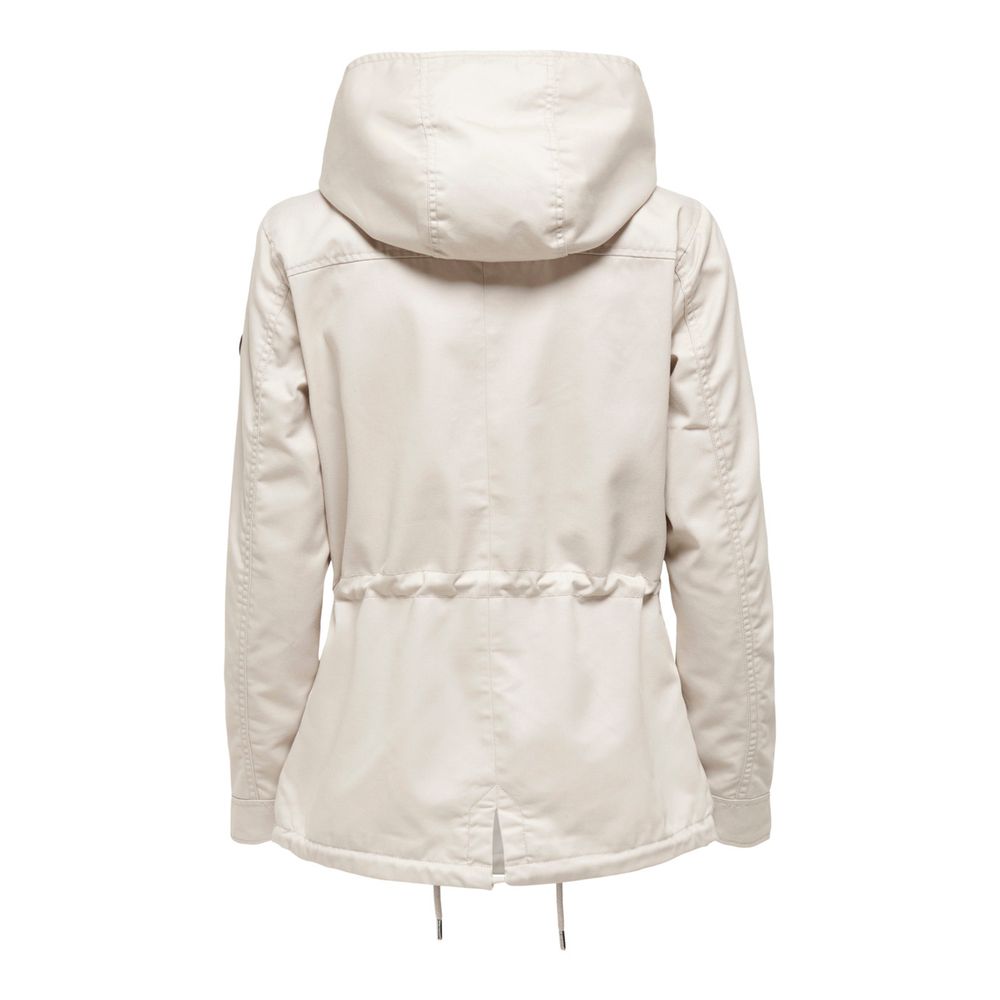 Only Beige Polyester Parka