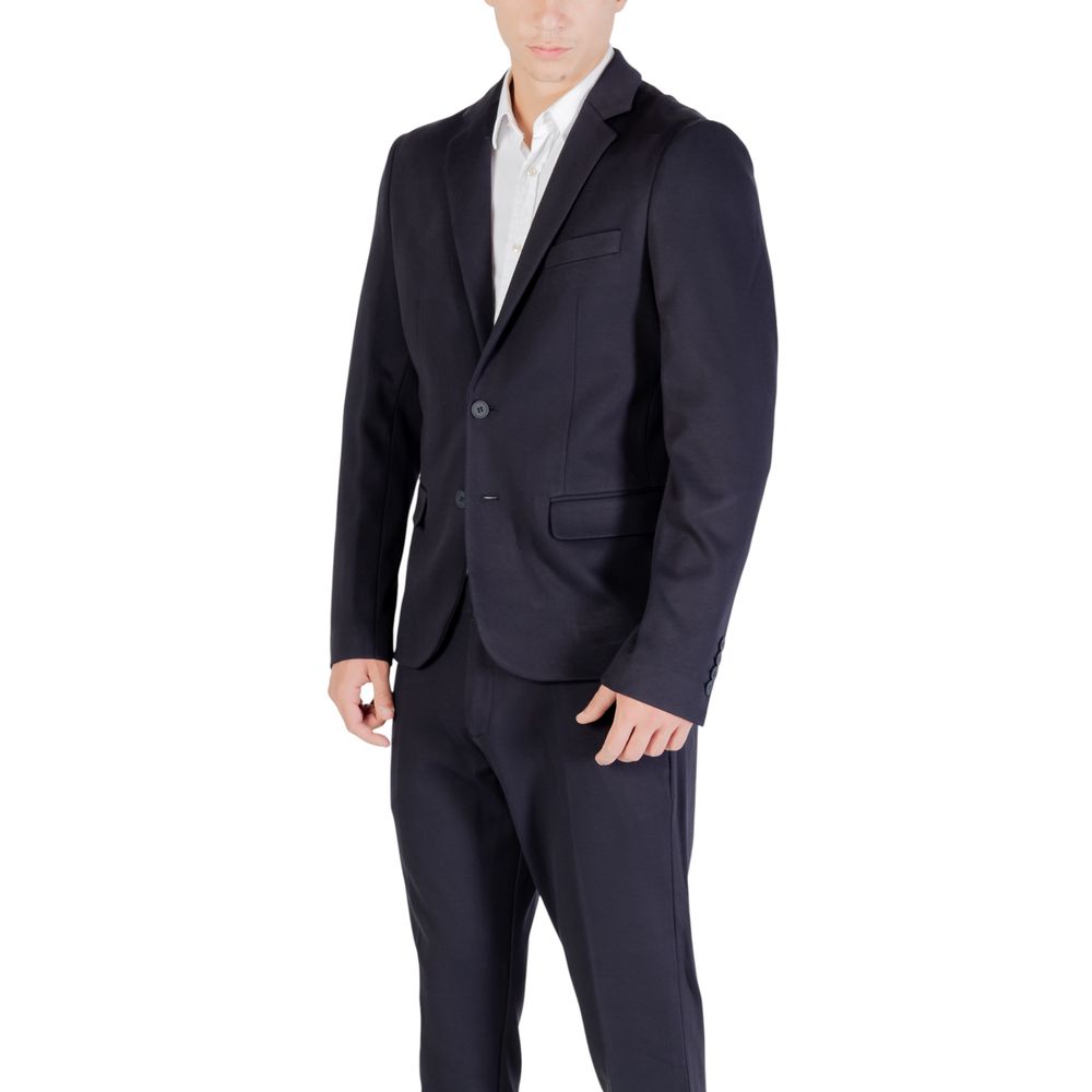 Antony Morato Blue Viscose Blazer