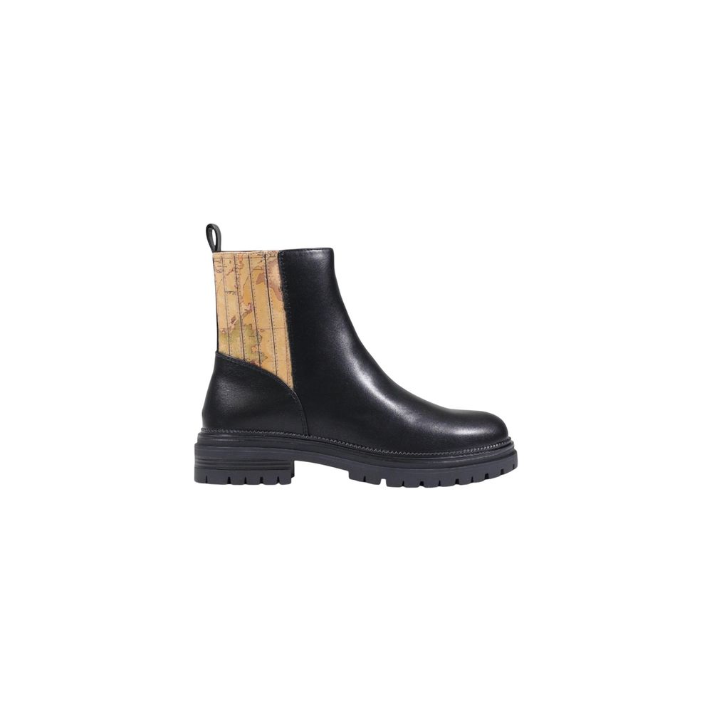 Alviero Martini Prima Classe Black Polyethylene Ankle Boots