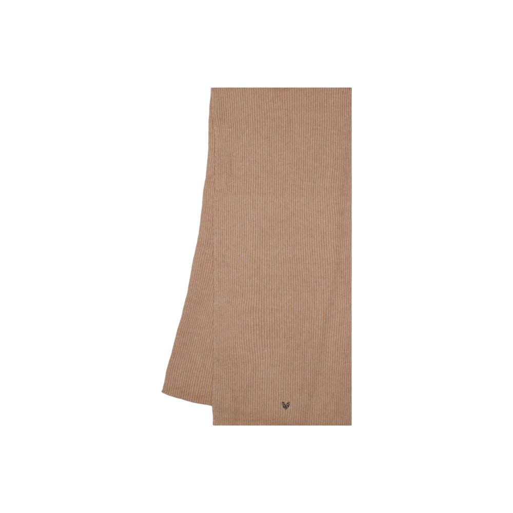 Pieces Beige Recycled Polyester Scarf