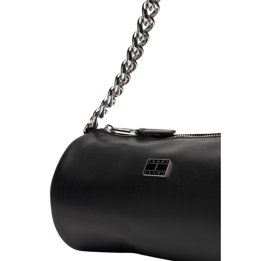 Tommy Hilfiger Jeans Black Artificial Leather Handbag