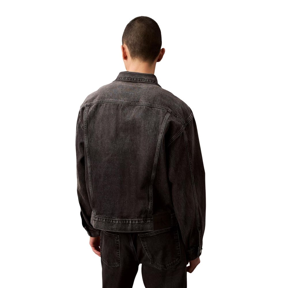 Calvin Klein Jeans Black Cotton Denim Jacket