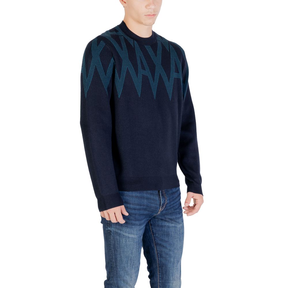 Armani Exchange Black Marabou Sweatshirt