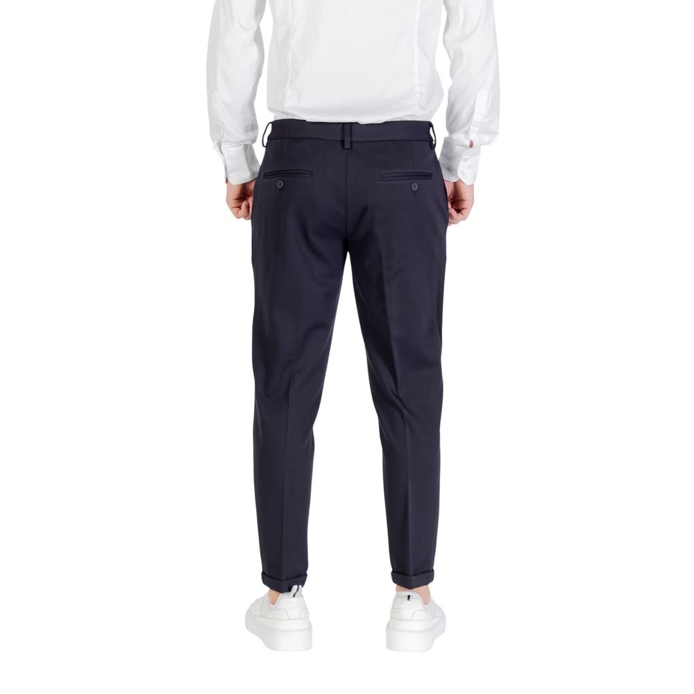 Antony Morato Blue Viscose Dress Pants