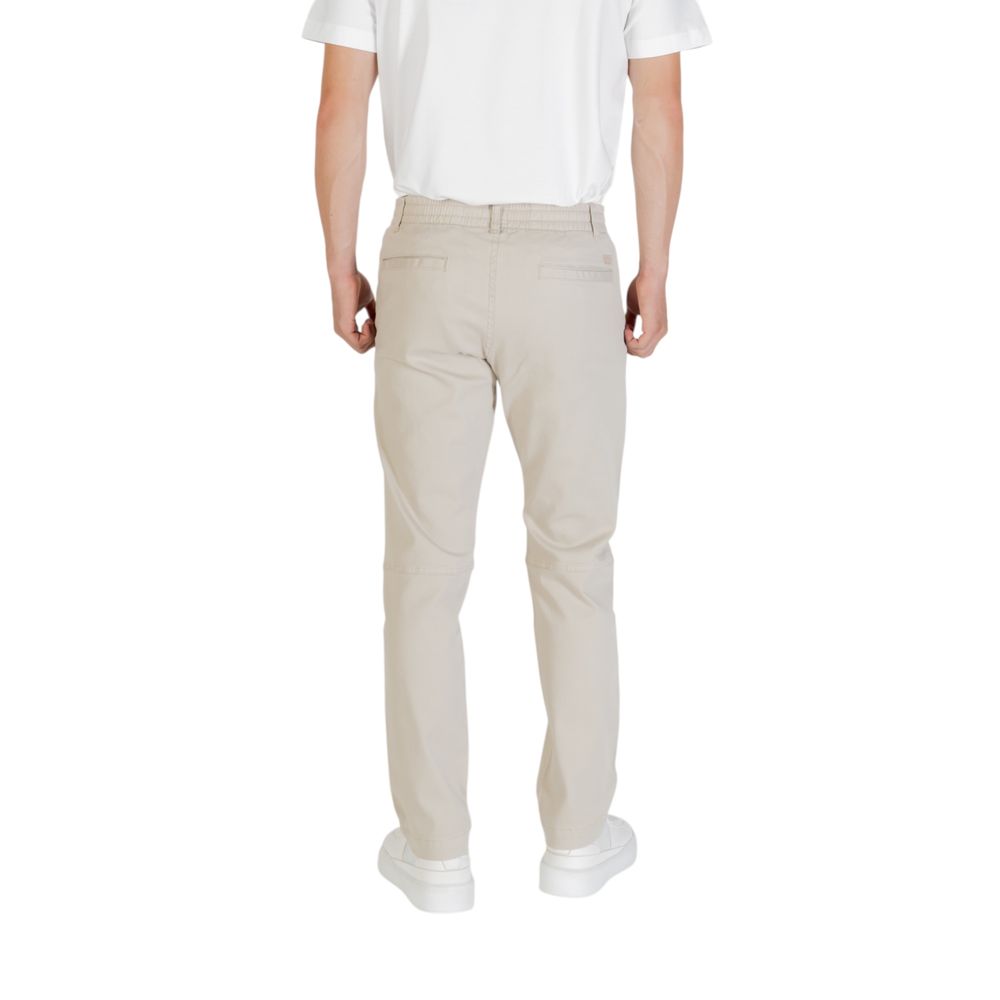 Hugo Boss Beige Polyester Casual Pants