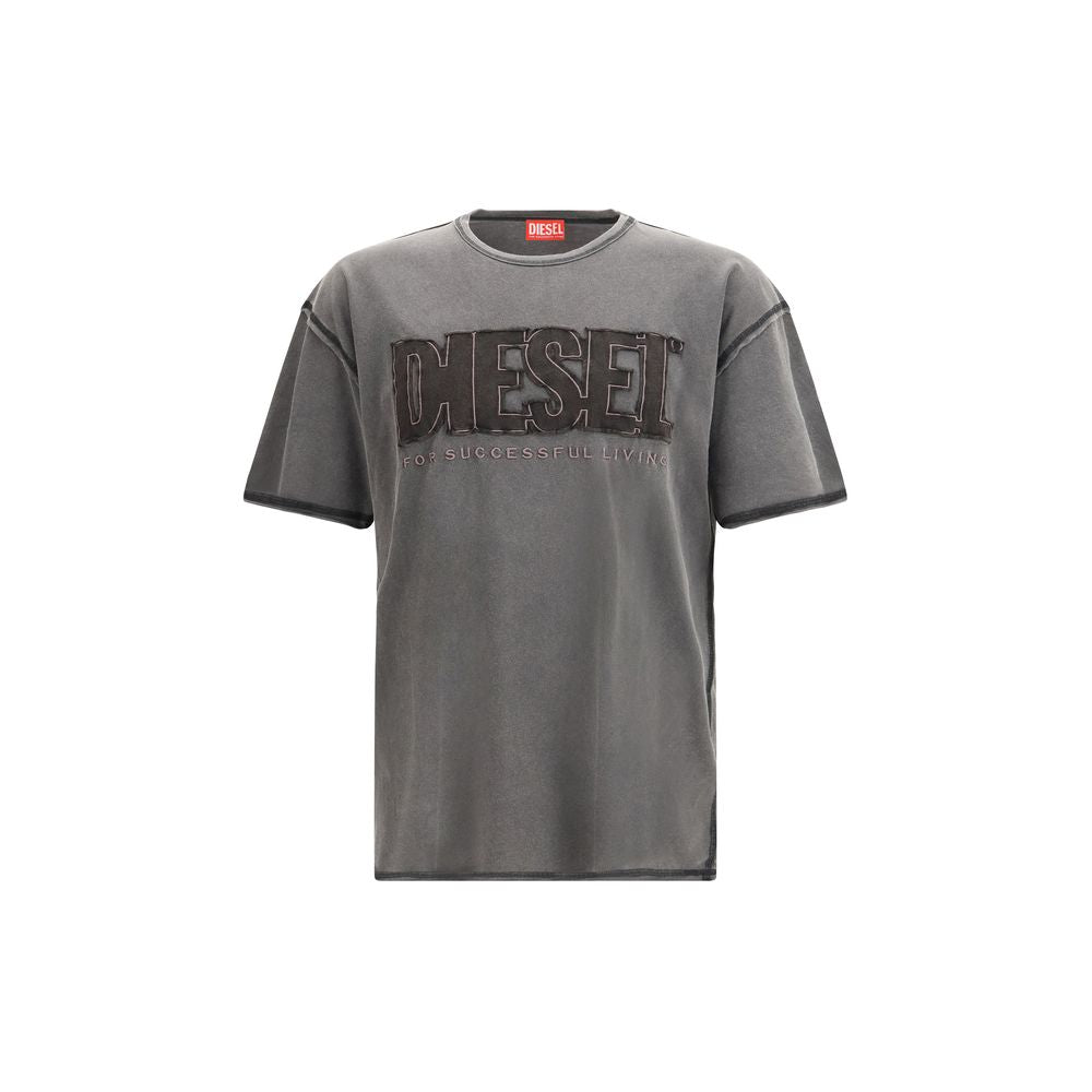 Diesel Gray Cotton T-Shirt