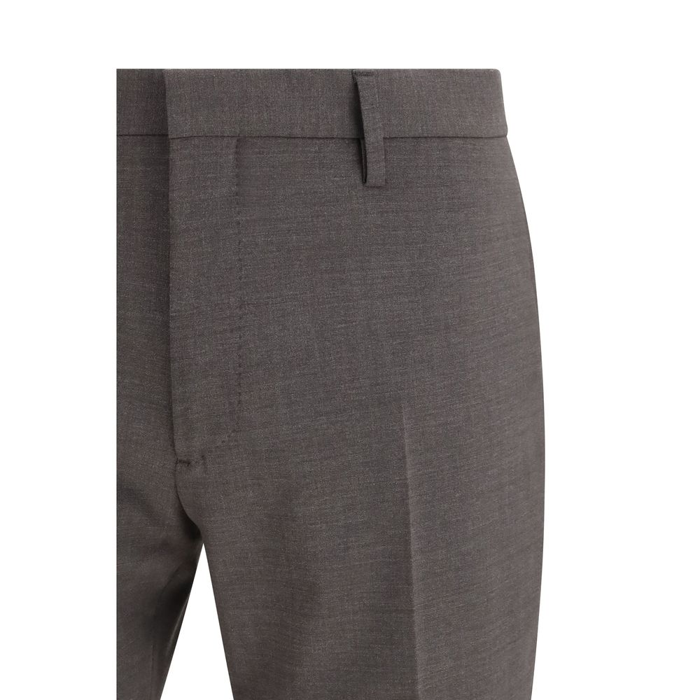 Dsquared² Gray Fleece Wool Two-Piece Suit