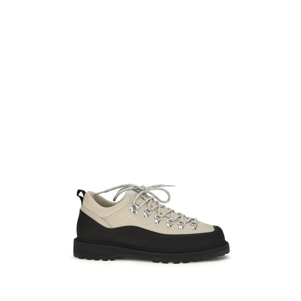 Diemme Beige Polyamide Lace-Up Boots