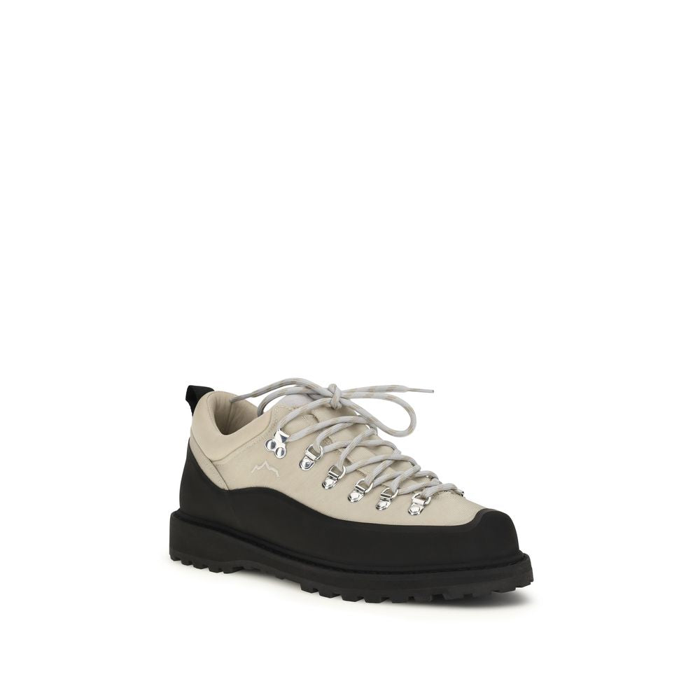 Diemme Beige Polyamide Lace-Up Boots