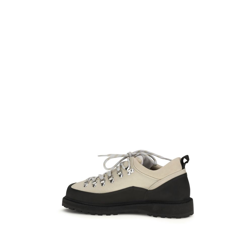 Diemme Beige Polyamide Lace-Up Boots