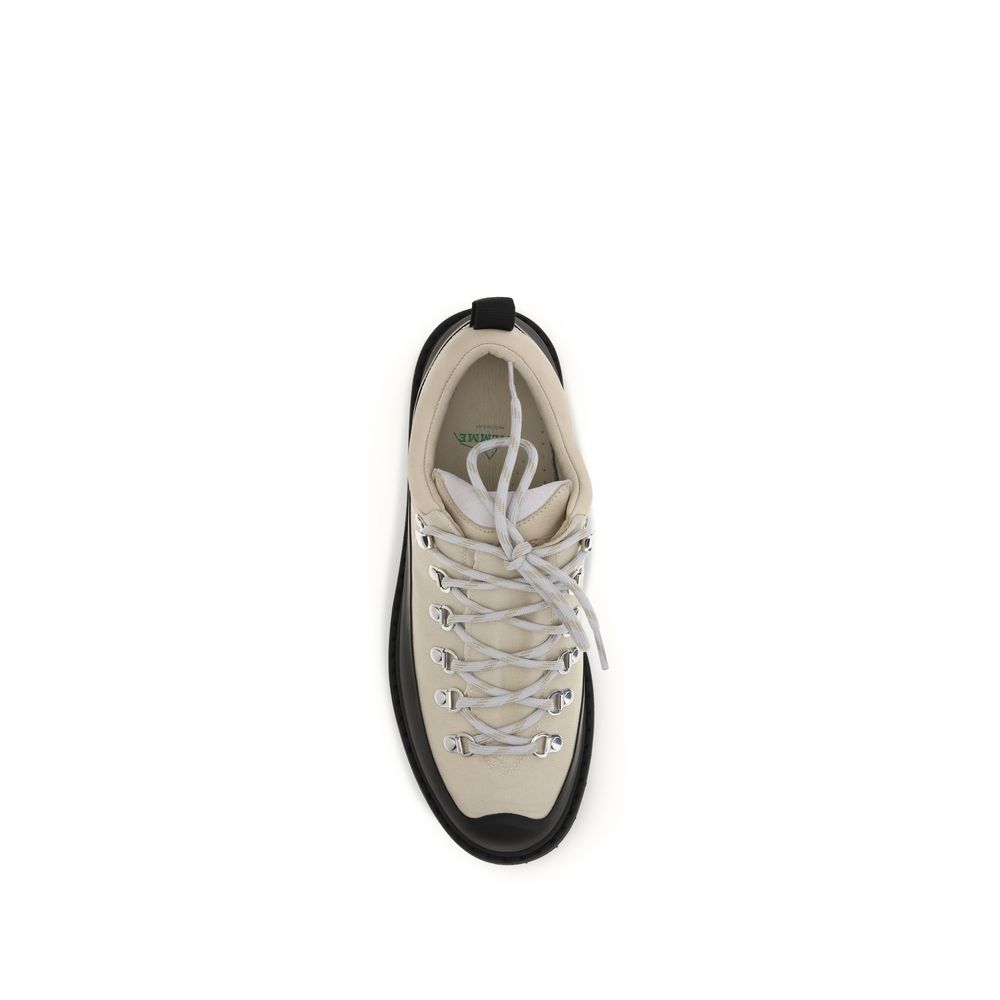 Diemme Beige Polyamide Lace-Up Boots
