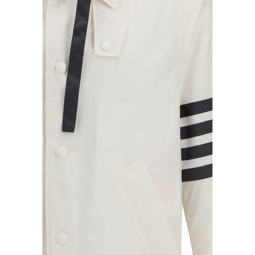 Thom Browne White Polyamide Sweatshirt