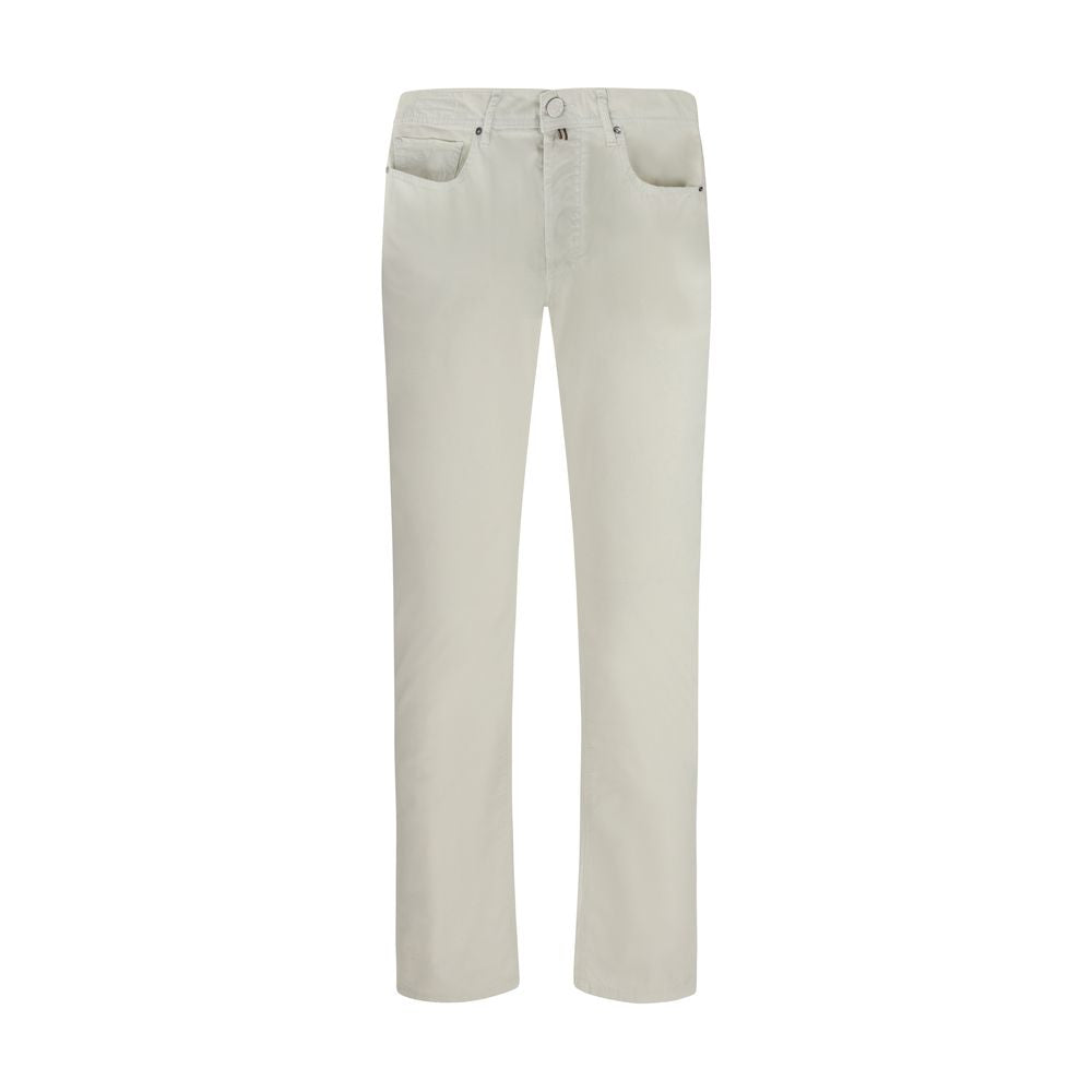 Jacob Cohen White Cotton Pants
