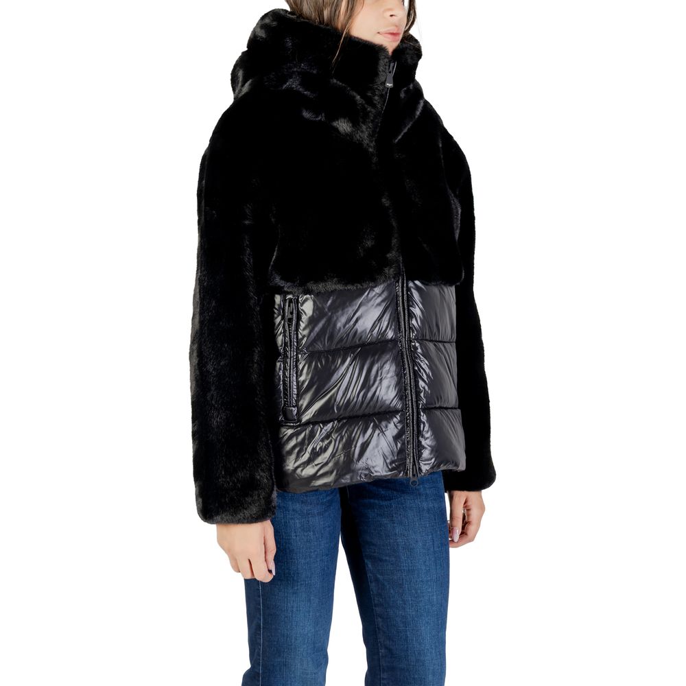 Blauer Black Polyester Coat