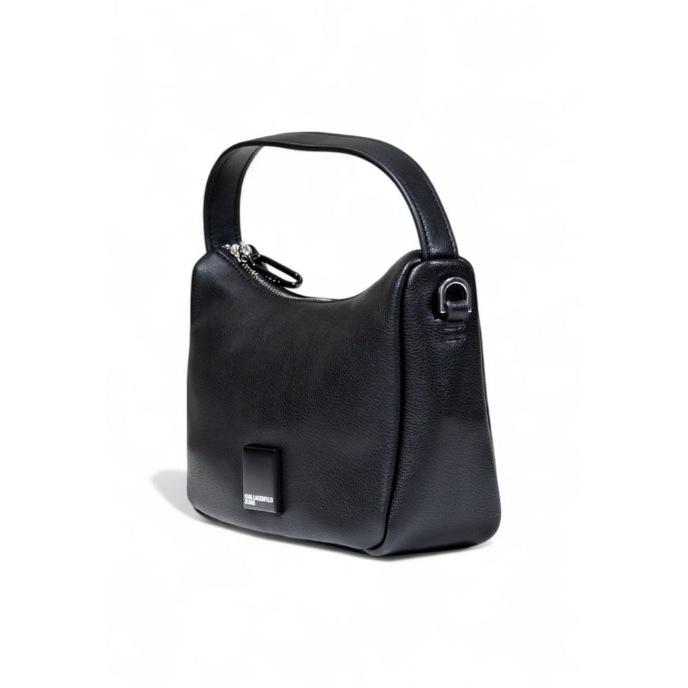 Karl Lagerfeld Black Artificial Leather Handbag