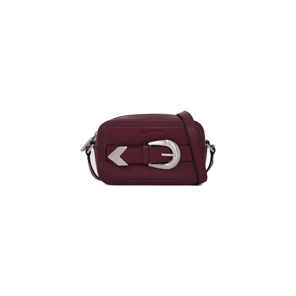Karl Lagerfeld Bordeaux Polyethylene Handbag