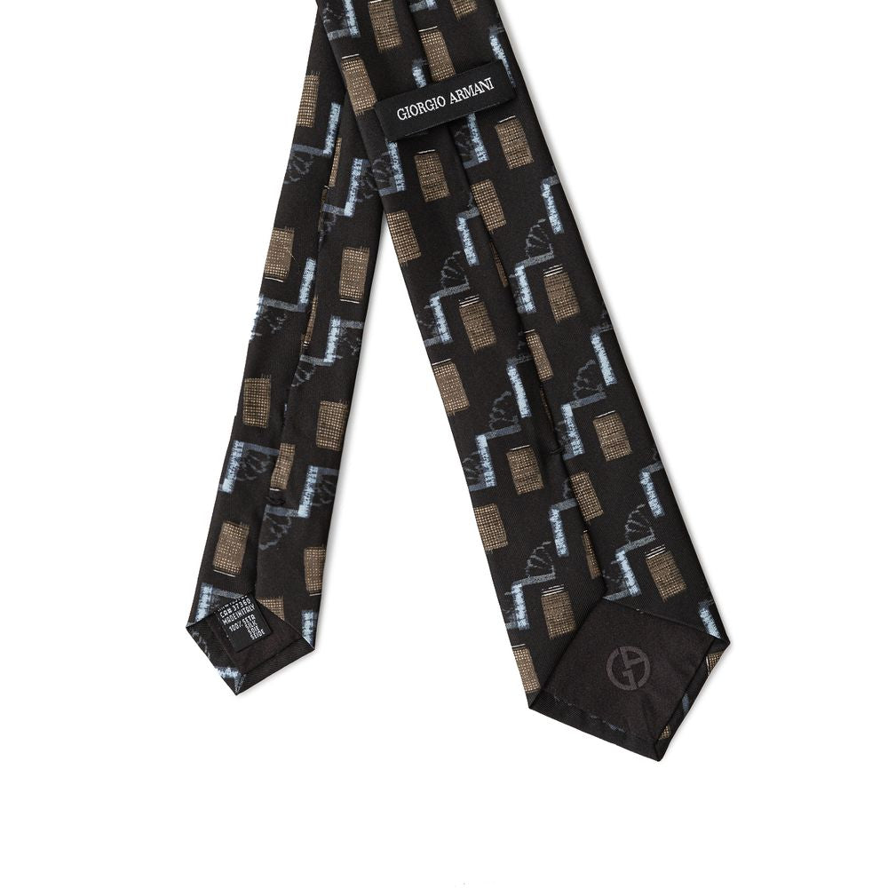 Giorgio Armani Black Silk Tie