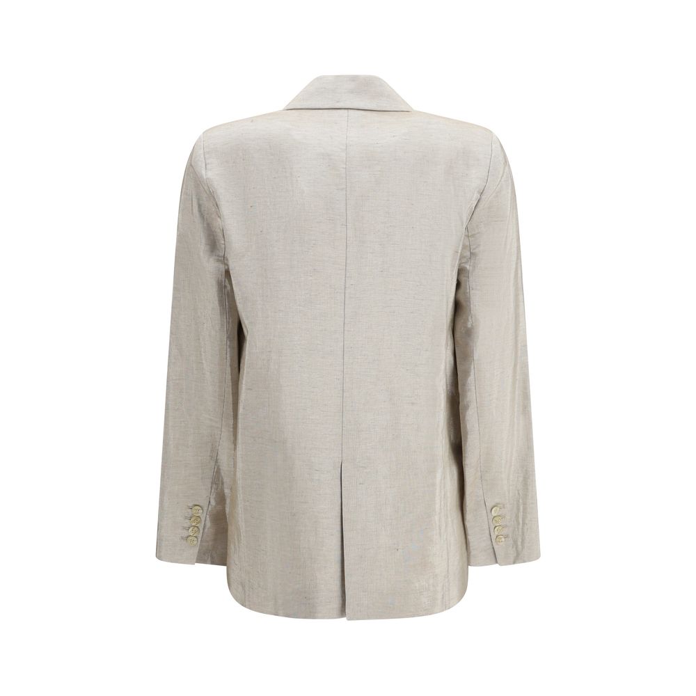 Forte_Forte Silver Cotton Blazer