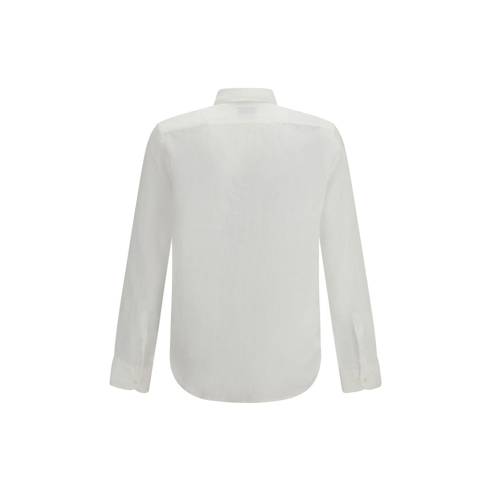 Brooksfield White Linen Dress Shirt