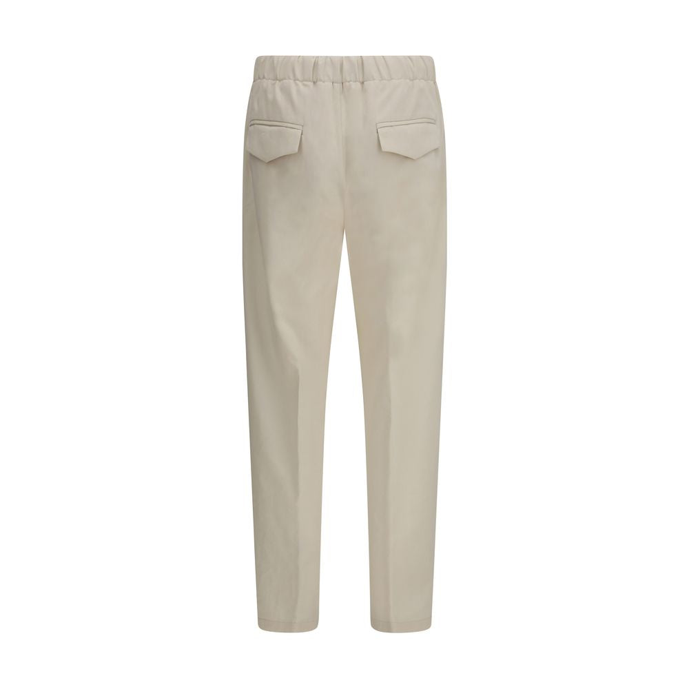 Lardini Beige Cotton Casual Pants