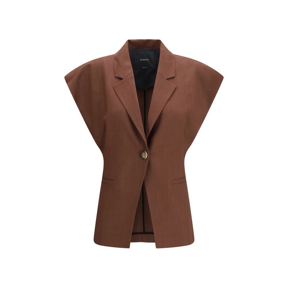 PINKO Brown Viscose Jackets And Coat