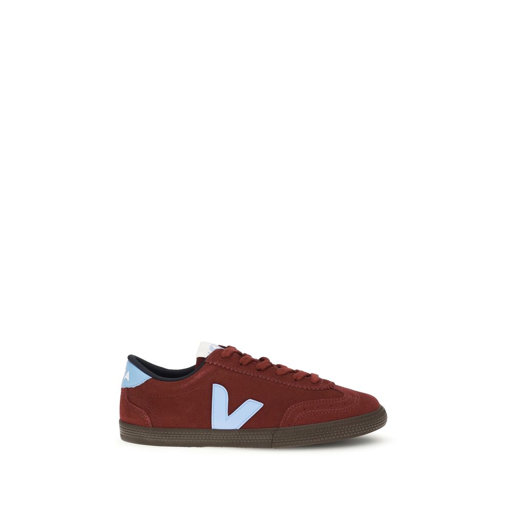 Veja Bordeaux Calf Leather Bos Taurus Athletic Sneakers