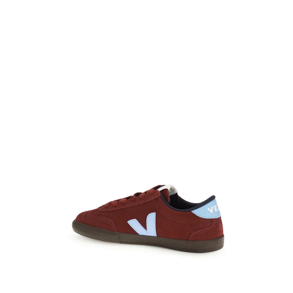 Veja Bordeaux Calf Leather Bos Taurus Athletic Sneakers