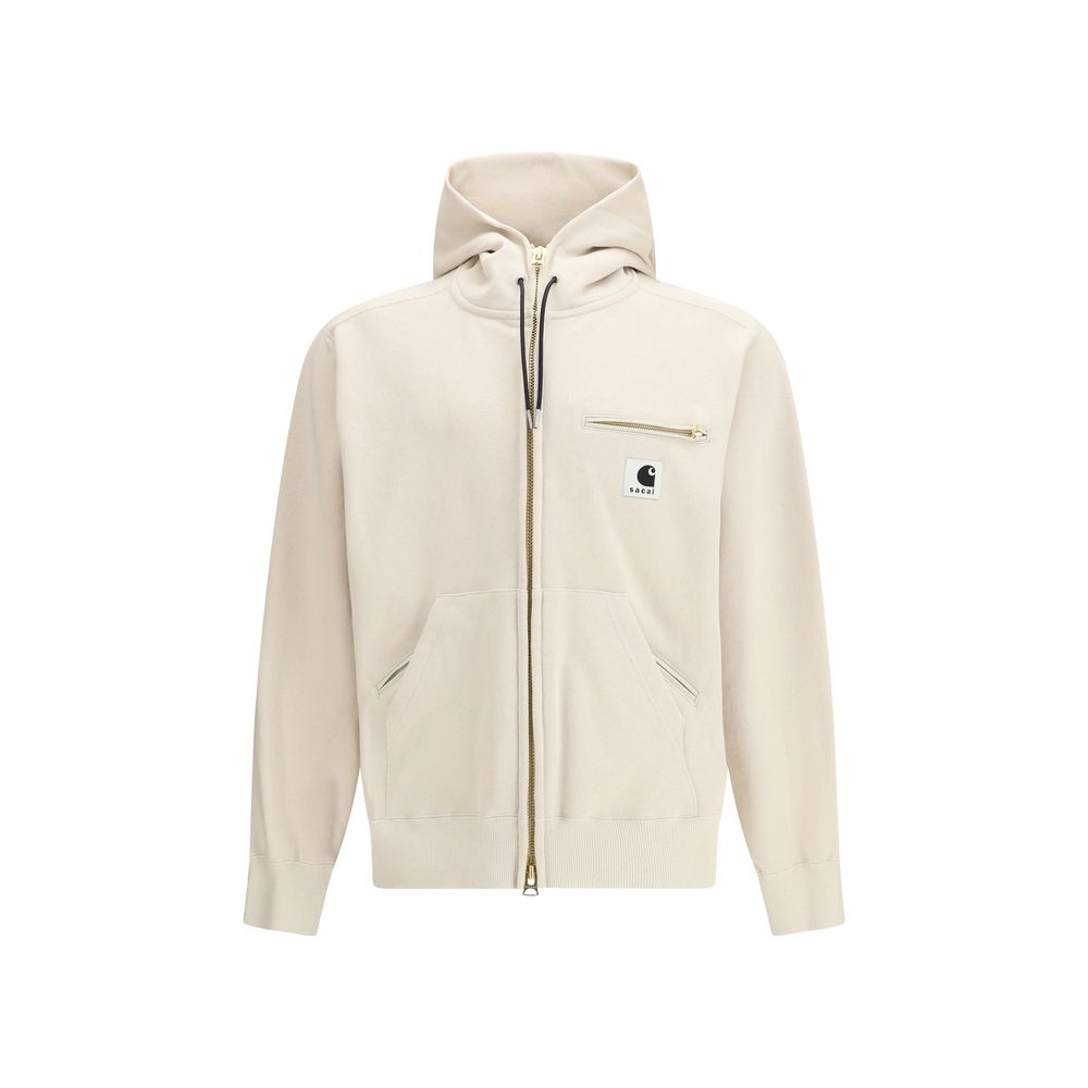 Sacai Beige Cotton Sweatshirt