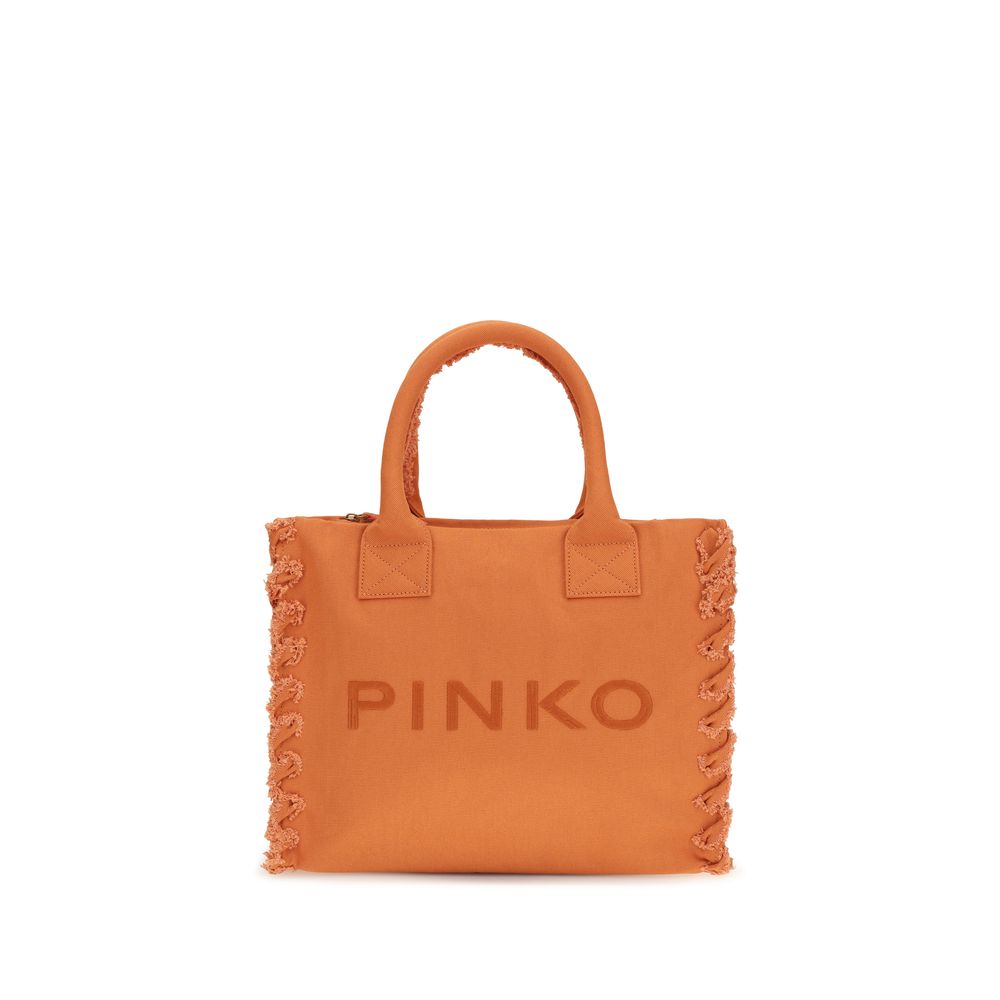 PINKO Orange Cotton Shoulder Bag
