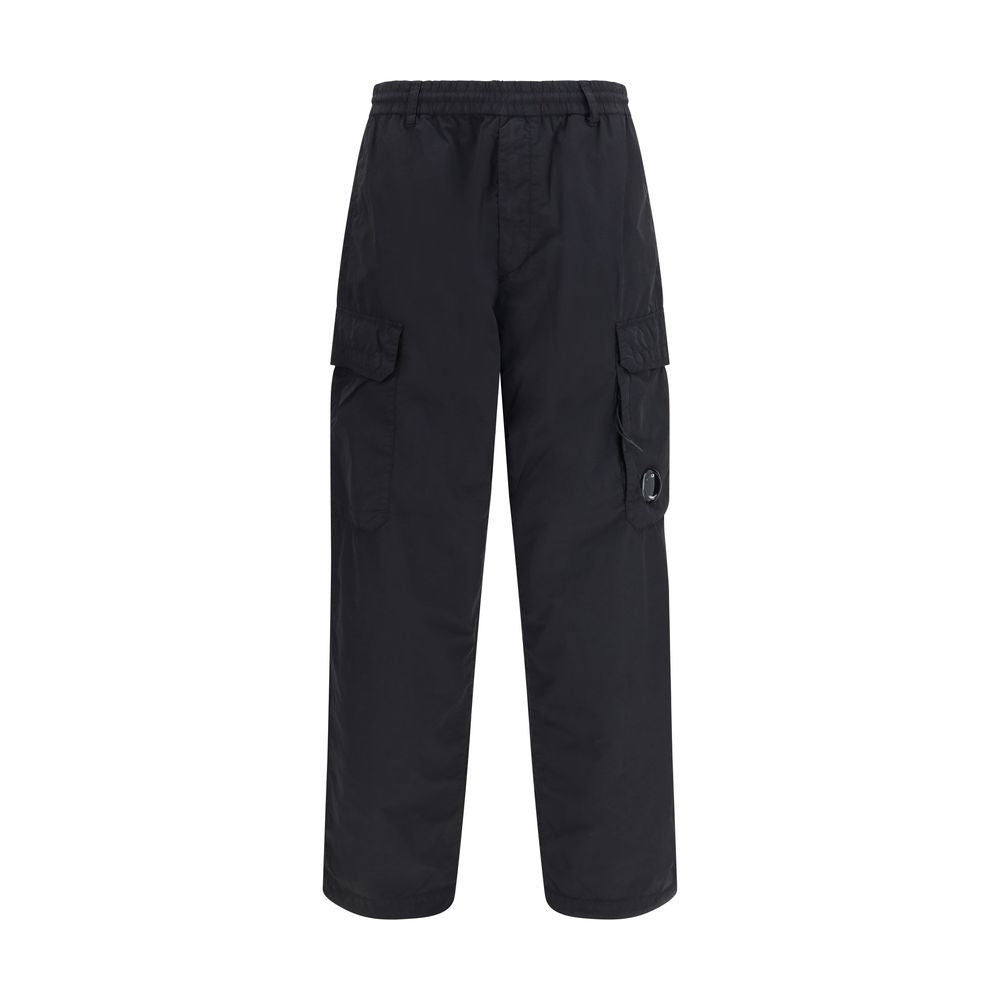 C.P. Company Black Polyamide Cargo Pants