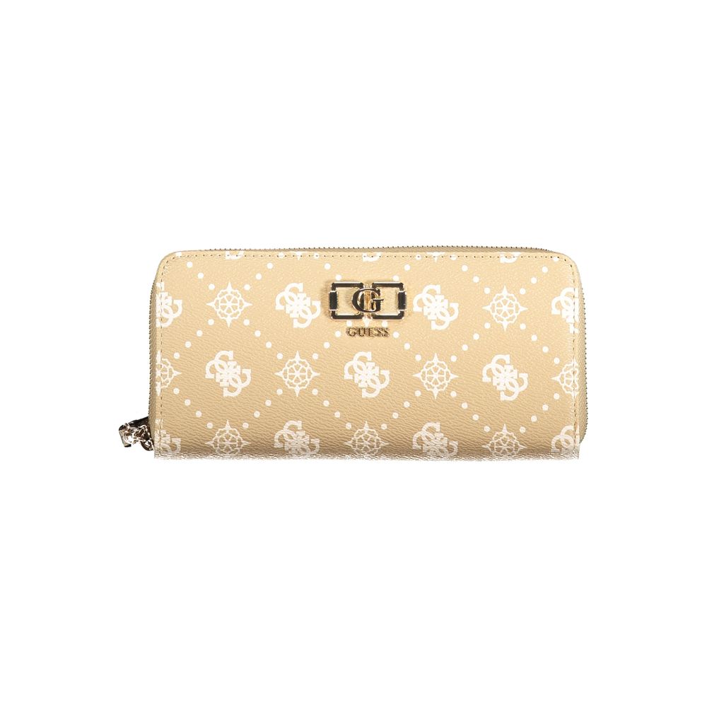 Guess Jeans Beige Polyurethane Women Wallet
