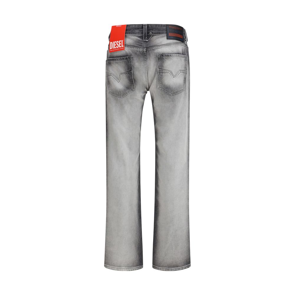 Diesel Gray Cotton Bootcut Jeans