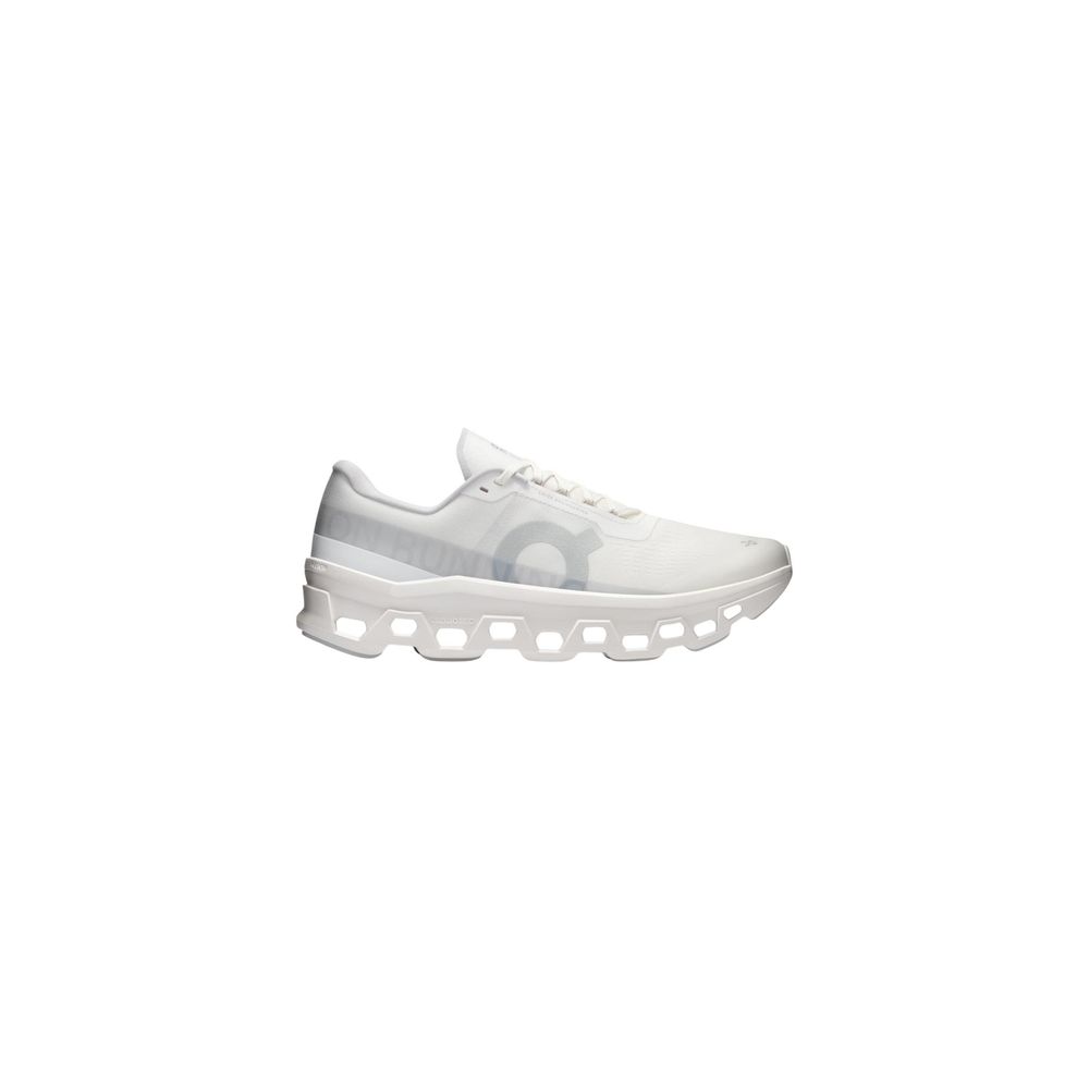 On Running White Recycled Polyester Athletic Sneakers