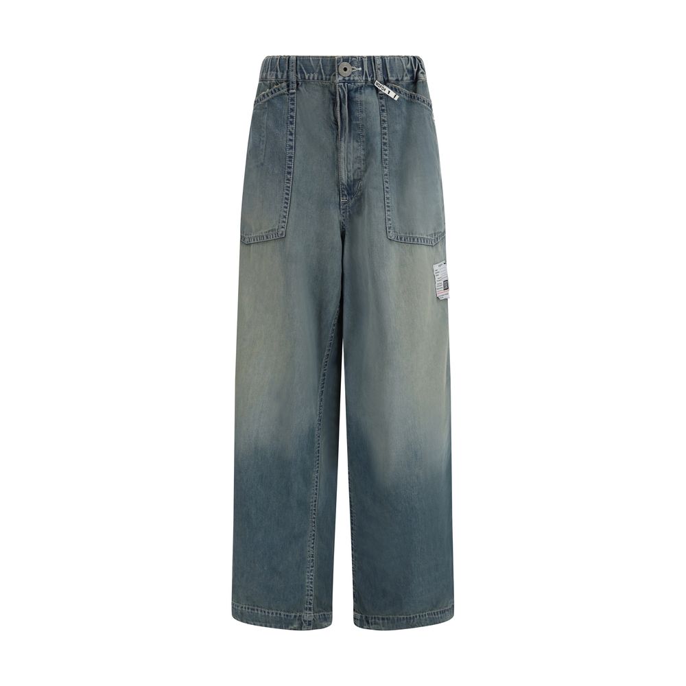 Maison Mihara Yasuhiro Blue Cotton Relaxed Fit Jeans