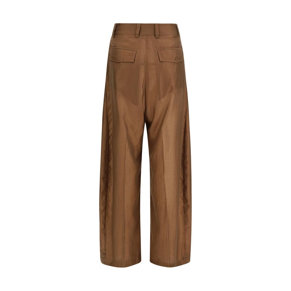 The Latest Brown Cotton Casual Pants