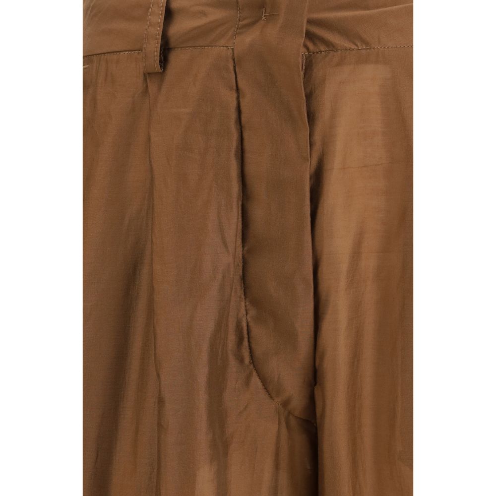 The Latest Brown Cotton Casual Pants
