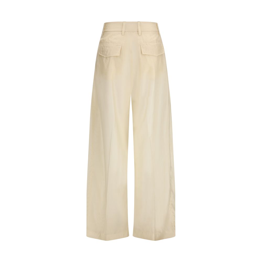 The Latest Beige Cotton Casual Pants