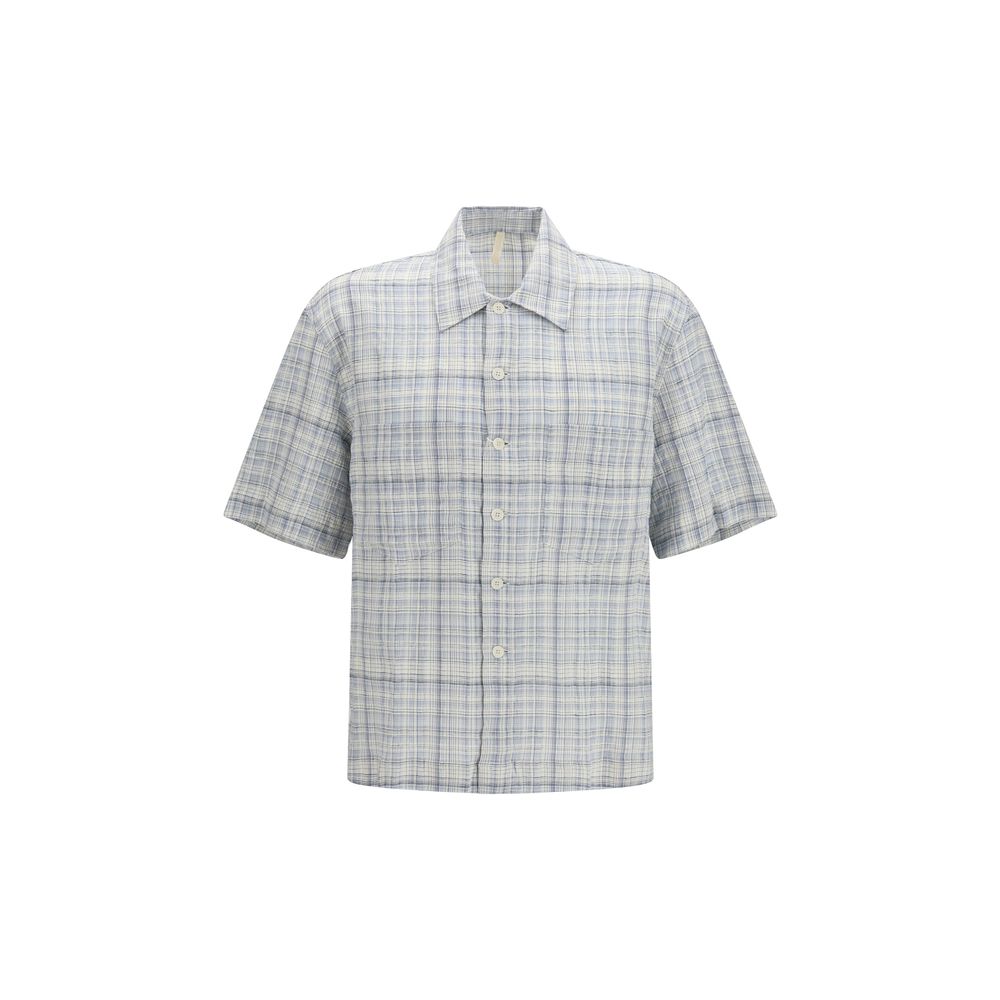 Sunflower Blue Cotton Pattern Shirt