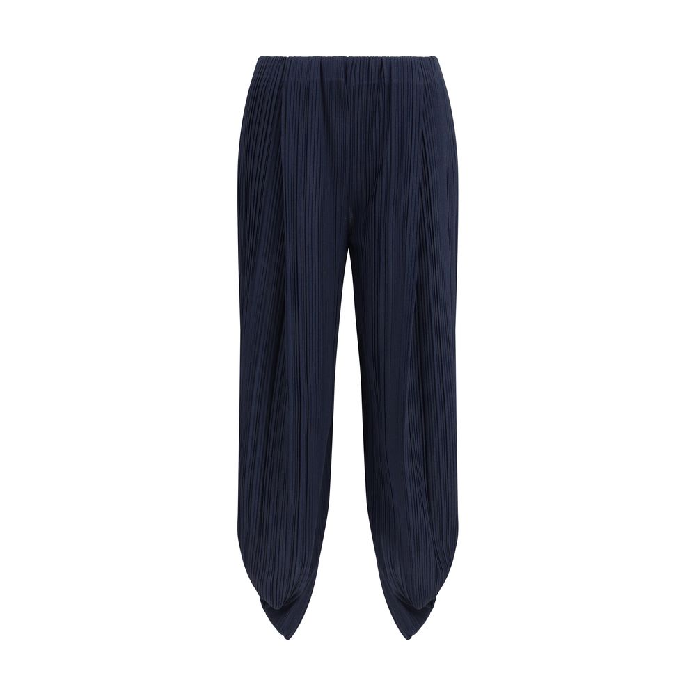 Giorgio Armani Blue Polyester Casual Pants