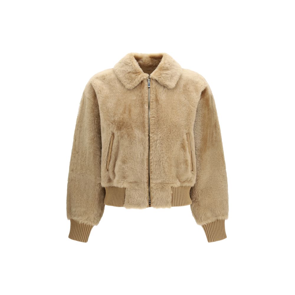 Max Mara Beige Alpaca Vicugna Pacos Coat