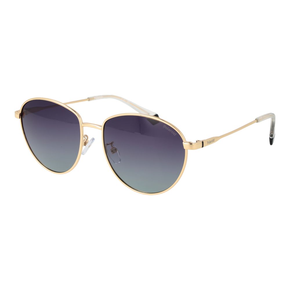 Polaroid Gold Stainless Steel Sunglasses