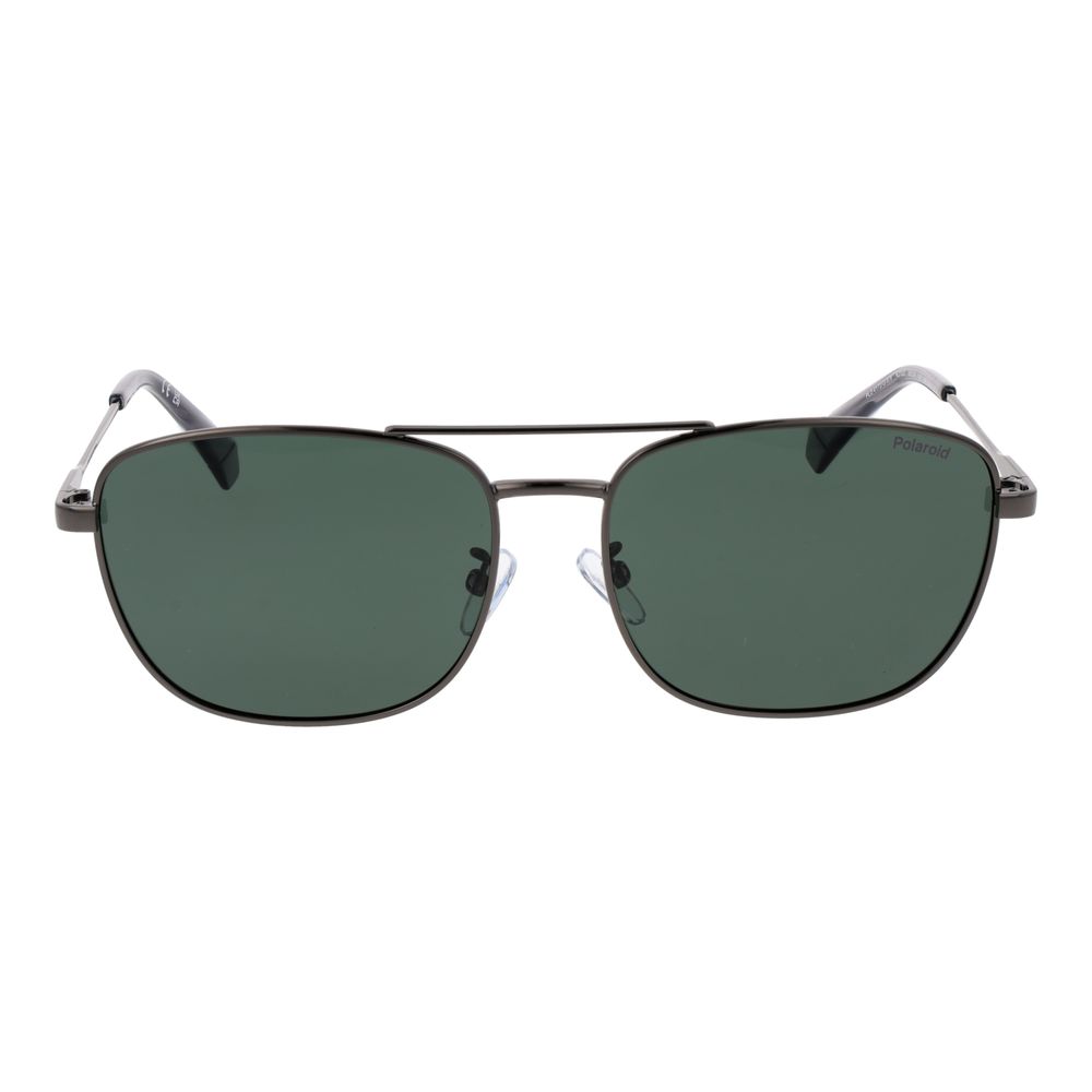 Polaroid Gray Stainless Steel Sunglasses