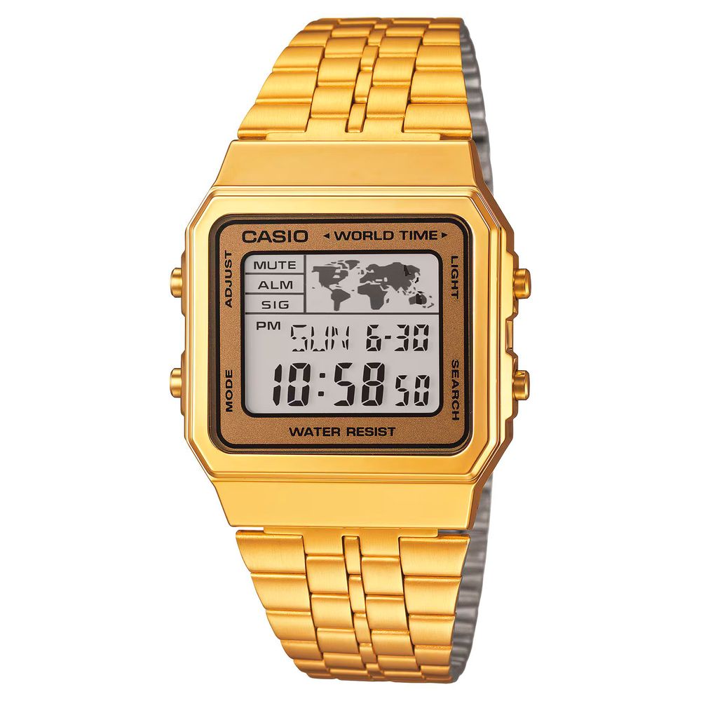 Casio Gold Stainless Steel Digital Watch