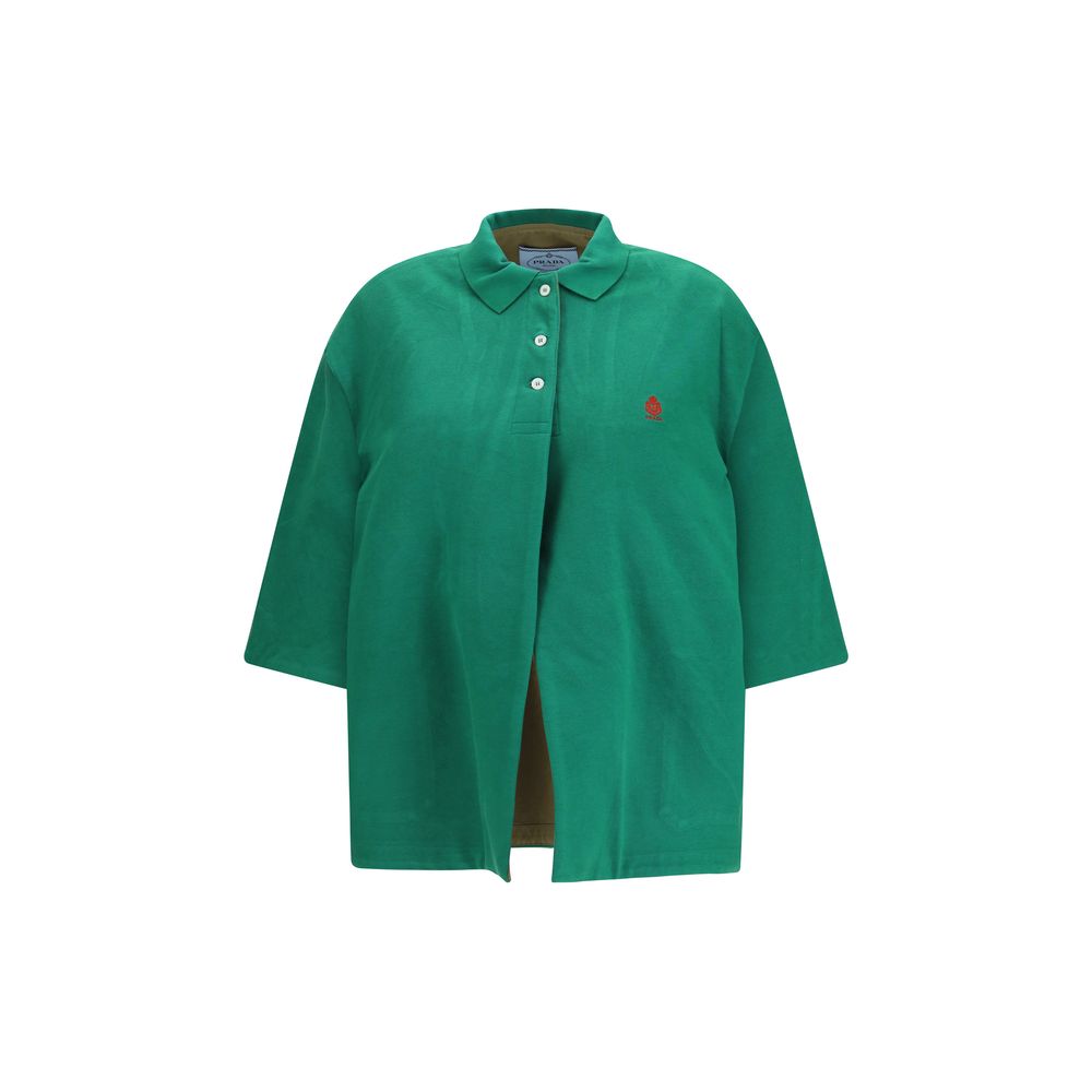 Prada Bicolor Polyethylene Biker Jacket