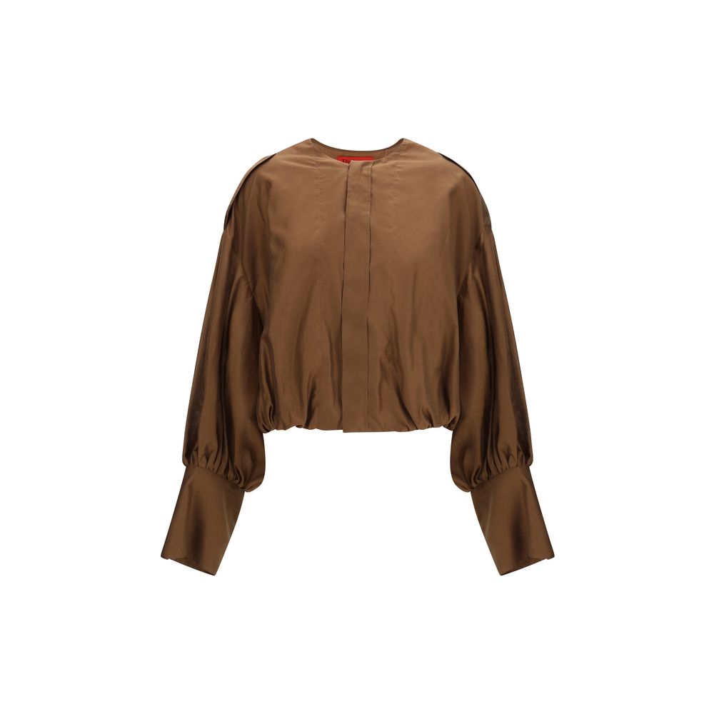 The Latest Brown Lycra Shirt