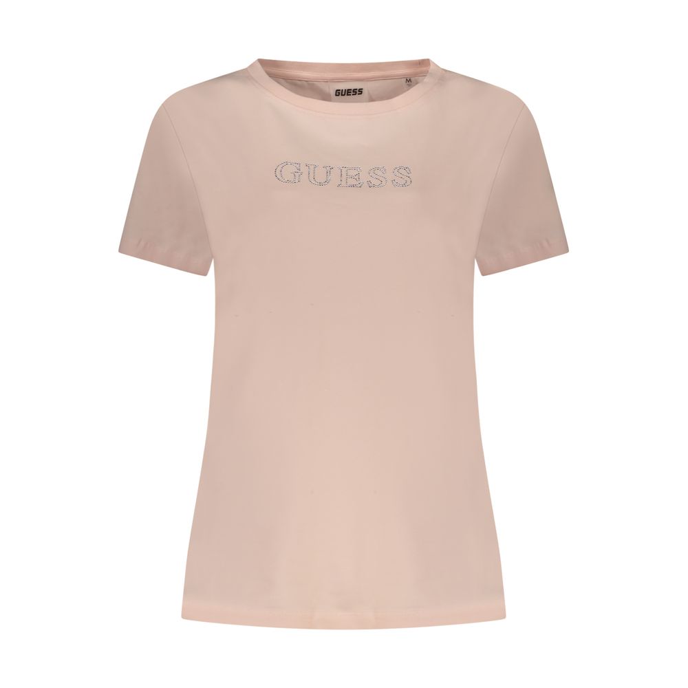 Guess Jeans Pink Cotton Women's T-Shirt