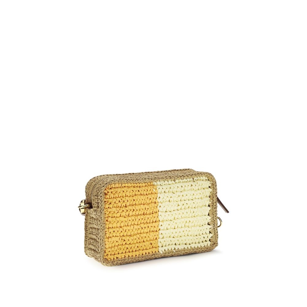 Marni Multicolor Raffia Shoulder Bag